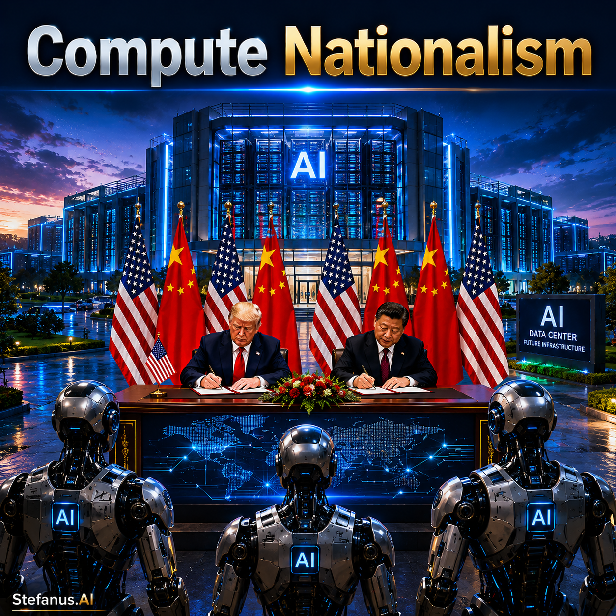 Compute Nationalism: The New Geopolitics of AI Infrastructure — Sovereignty, the Five-Layer AI Economy, and the U.S.–China War over Intelligence-Producing Infrastructure