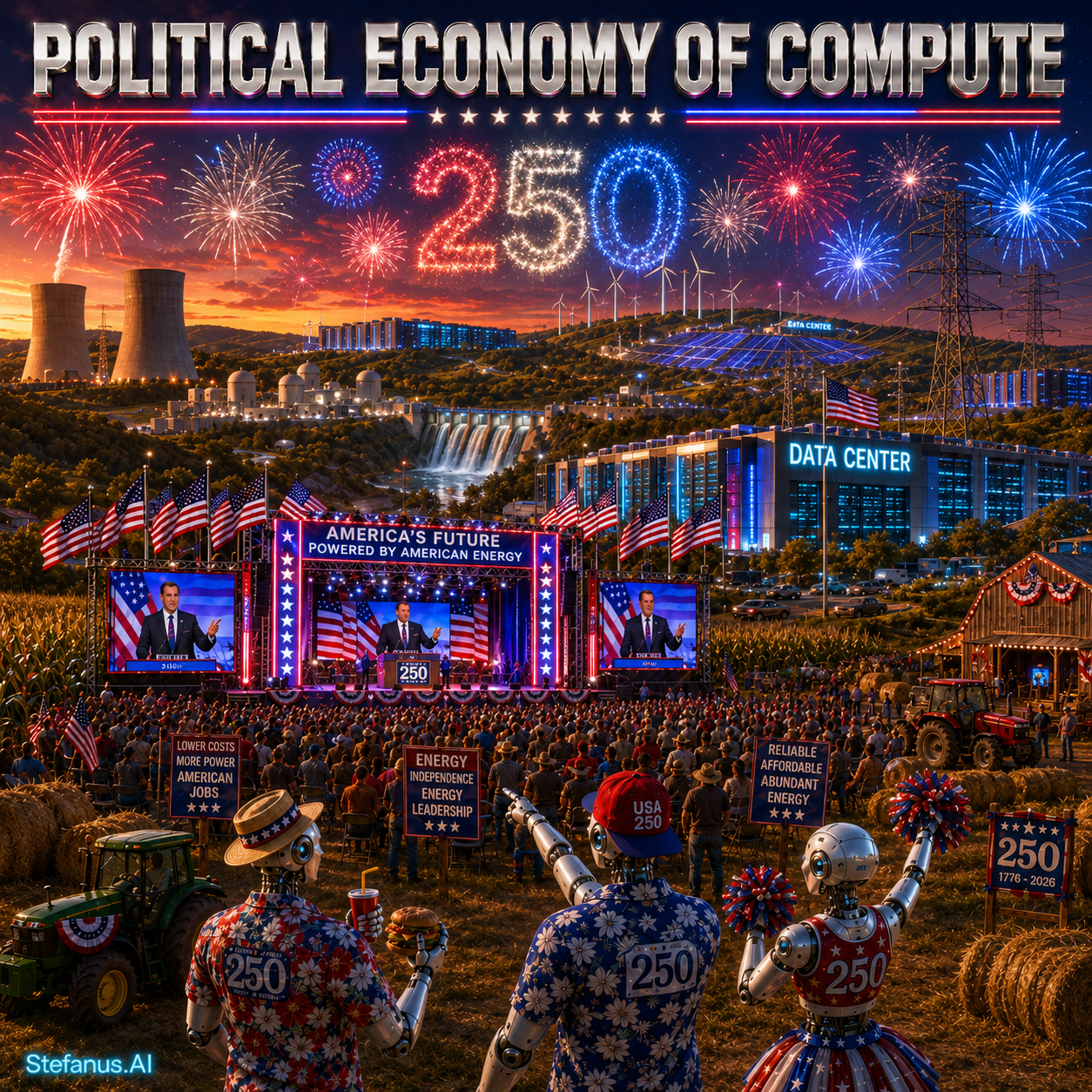 Political Economy of Compute: Concrete, Copper, and Code — Applying a Five-Layer AI Economy Framework to Read and Advise on the Pro and Contra Talking Points of Candidates Running for the United States Congress and Senate, Midterm Election, November 2026
