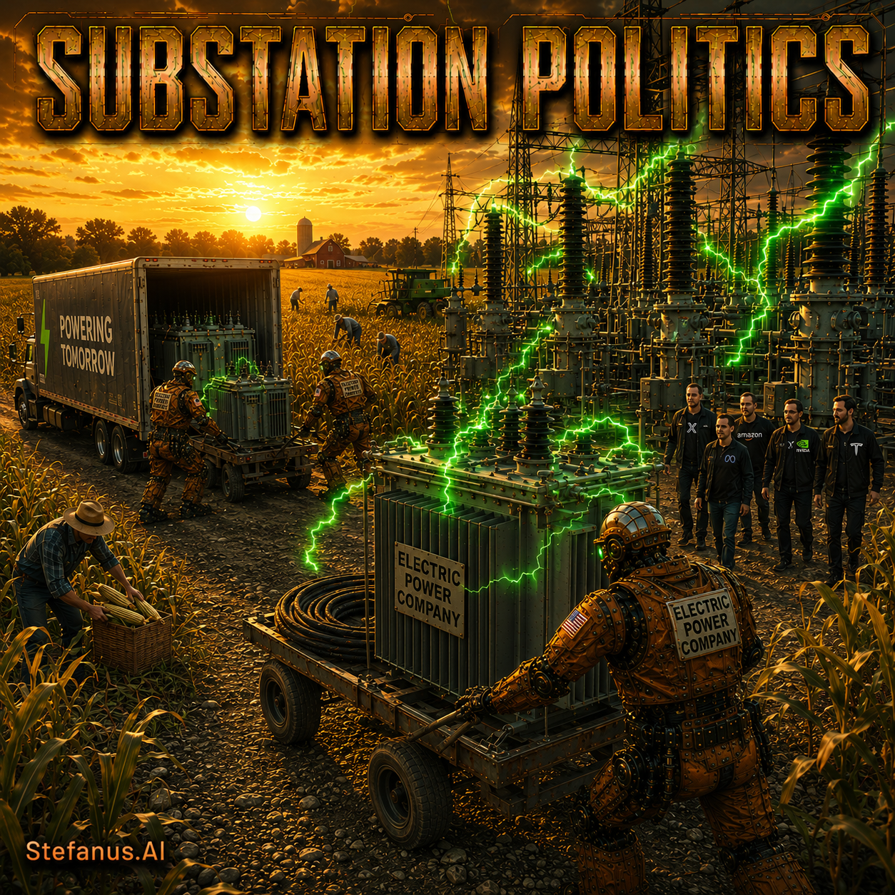 Substation Politics: How AI Data Centers, Power Bottlenecks, and Local Grid Nodes Are Rewriting the Geography of American Growth