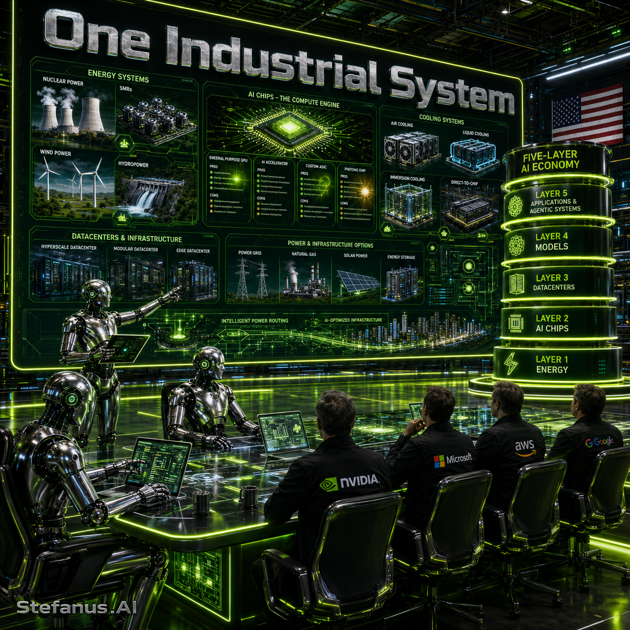 One Industrial System: The Five-Layer AI Economy, the Collapse of the Modular Tech Stack, and the Rise of the Vertically Integrated Intelligence Machine