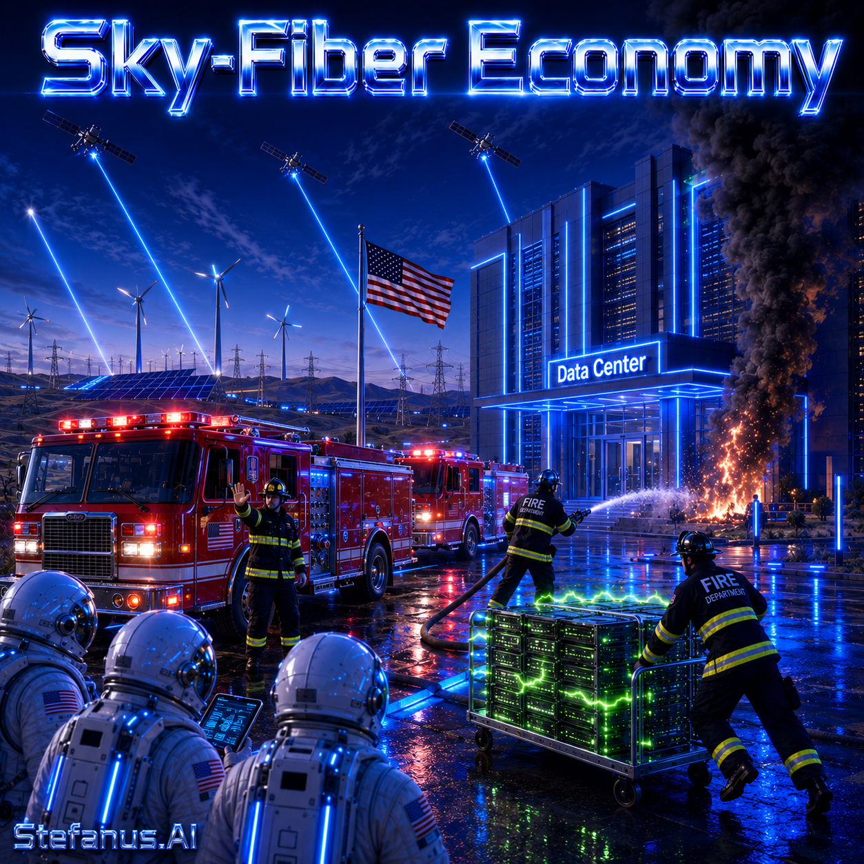 Sky-Fiber Economy: Satellite Backhauls, Orbital Data Centers, and the Low-Earth-Orbit Foundation of Global AI and Autonomous Systems