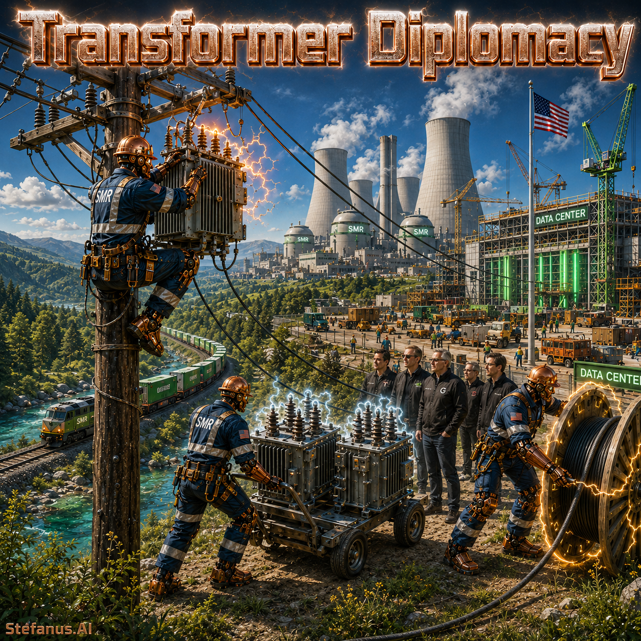 Transformer Diplomacy: The Global Contest for the Grid Hardware That Decides Who Can Build Artificial Intelligence — Power Transformers, Switchgear, Electrical Steel, and the Industrial State Beneath the Five-Layer AI Economy