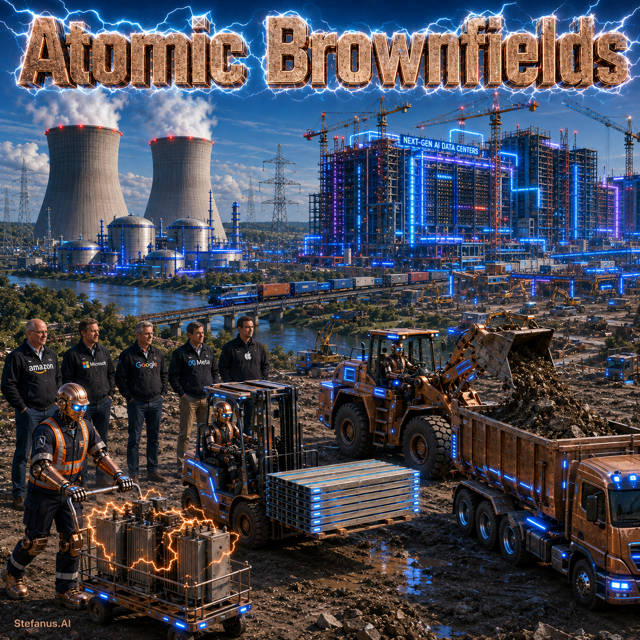 Atomic Brownfields: From Uranium Enrichment to Artificial Intelligence — How America’s Retired Nuclear, Cold War, and Federal Energy Sites Are Becoming the Industrial Geography of the Five-Layer AI Economy