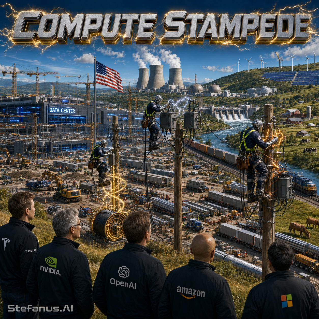 Compute Stampede: How Synchronized AI Datacenter Disconnections, Voltage Disturbances, and Machine-Load Rebounds Could Become the Next Systemic Risk to the Electric Grid