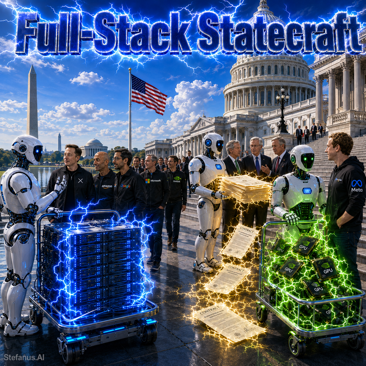 Full-Stack Statecraft: How Washington Is Turning American AI into an Exportable National Infrastructure Package — From Energy, Chips, and Datacenters to Models, Agents, Financing, and Security — and Why the Next Global AI Competition Will Be Fought Through Sovereign Technology Packages