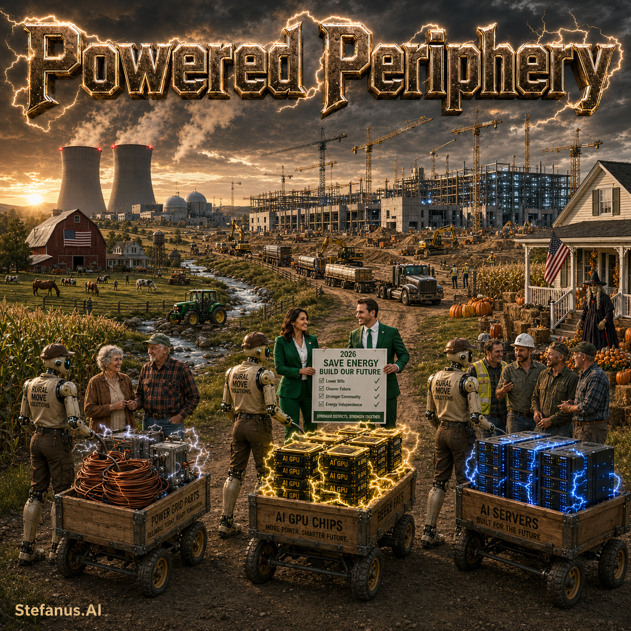 Powered Periphery: Why Artificial Intelligence Is Leaving the Global City and Rewriting the Economics of Rural Land, Electrical Power, and Political Consent
