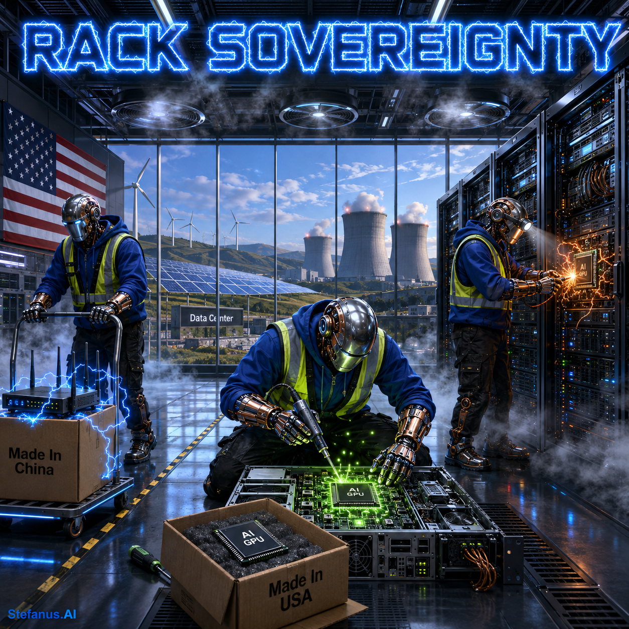 Rack Sovereignty: How the U.S.–China Technology Conflict Is Moving Beyond GPUs into Optical Transceivers, Routers, Inverters, Robots, and the Physical Anatomy of the AI Datacenter