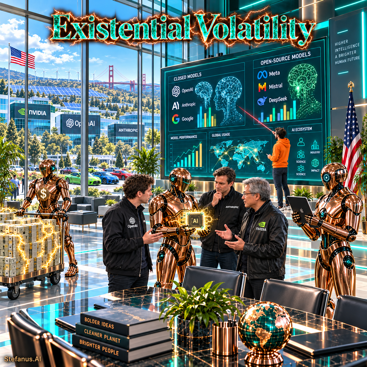 Existential Volatility: When Artificial-Intelligence Safety Warnings Become a Tradable Risk Factor Across Chips, Datacenters, Energy, Capital Markets, and the Five-Layer AI Economy