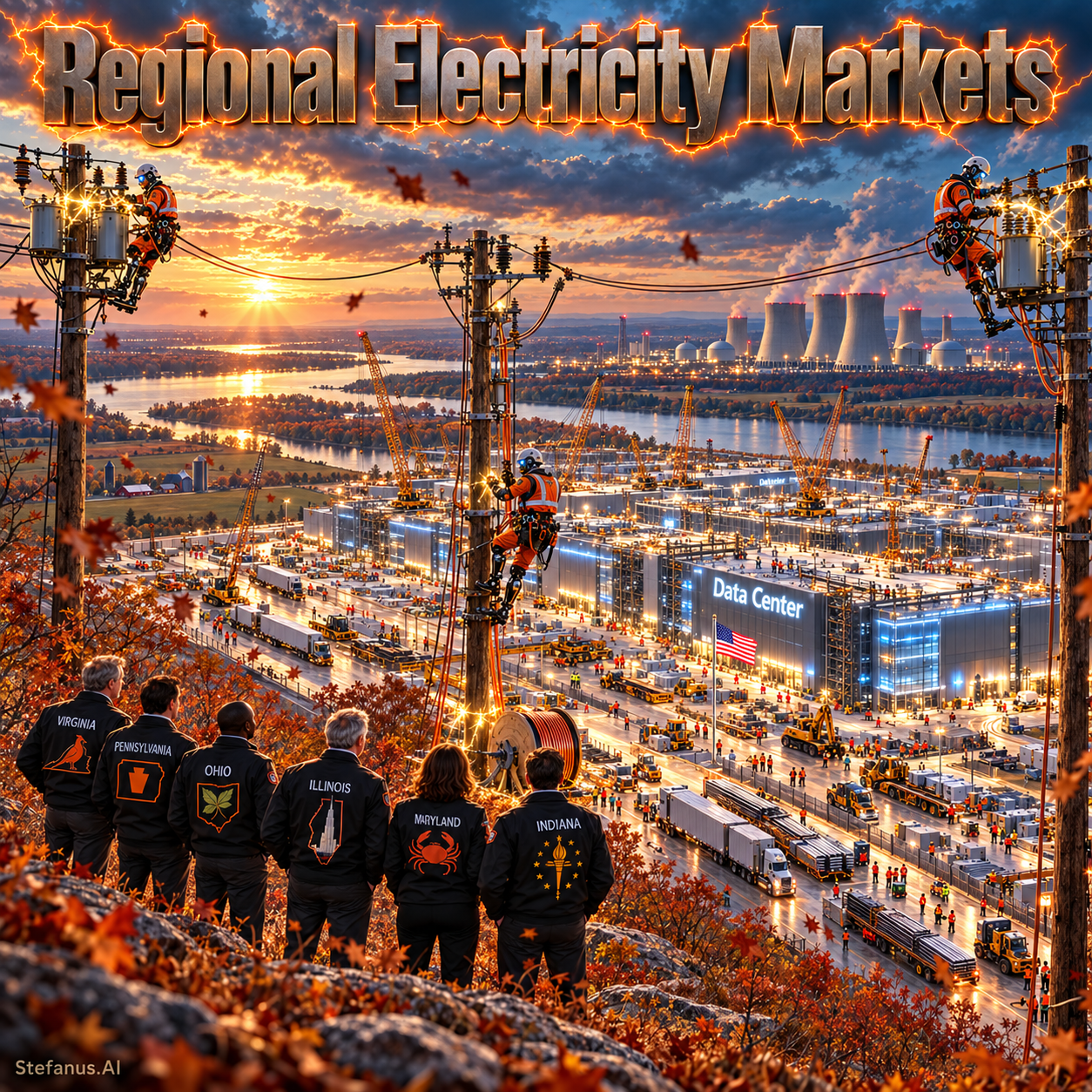 Regional Electricity Markets: When American Governors Unite to Challenge Interstate Power Markets — and the Artificial Intelligence Economy Redefines Energy Governance, Grid Reliability, Cost Allocation, and Datacenter Expansion Through 2030