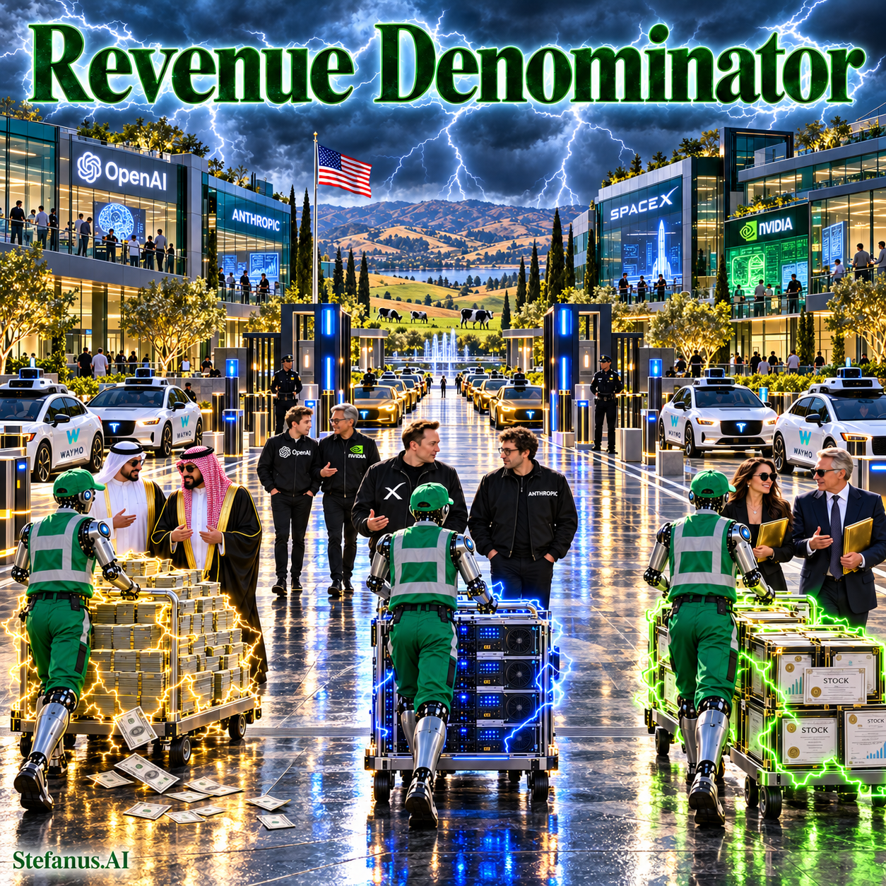 Revenue Denominator: When Artificial Intelligence Companies Count the Same Commercial Activity Differently — How Gross-versus-Net Accounting, Run-Rate Arithmetic, and Cloud Distribution Economics Are Reshaping Frontier-Model Valuations, Hyperscaler Partnerships, and the Capital Expenditure Expectations of the Five-Layer AI Economy, 2026–2030